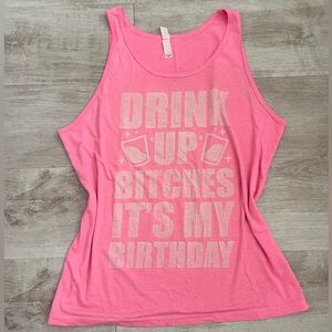 Pink Birthday Tank Top